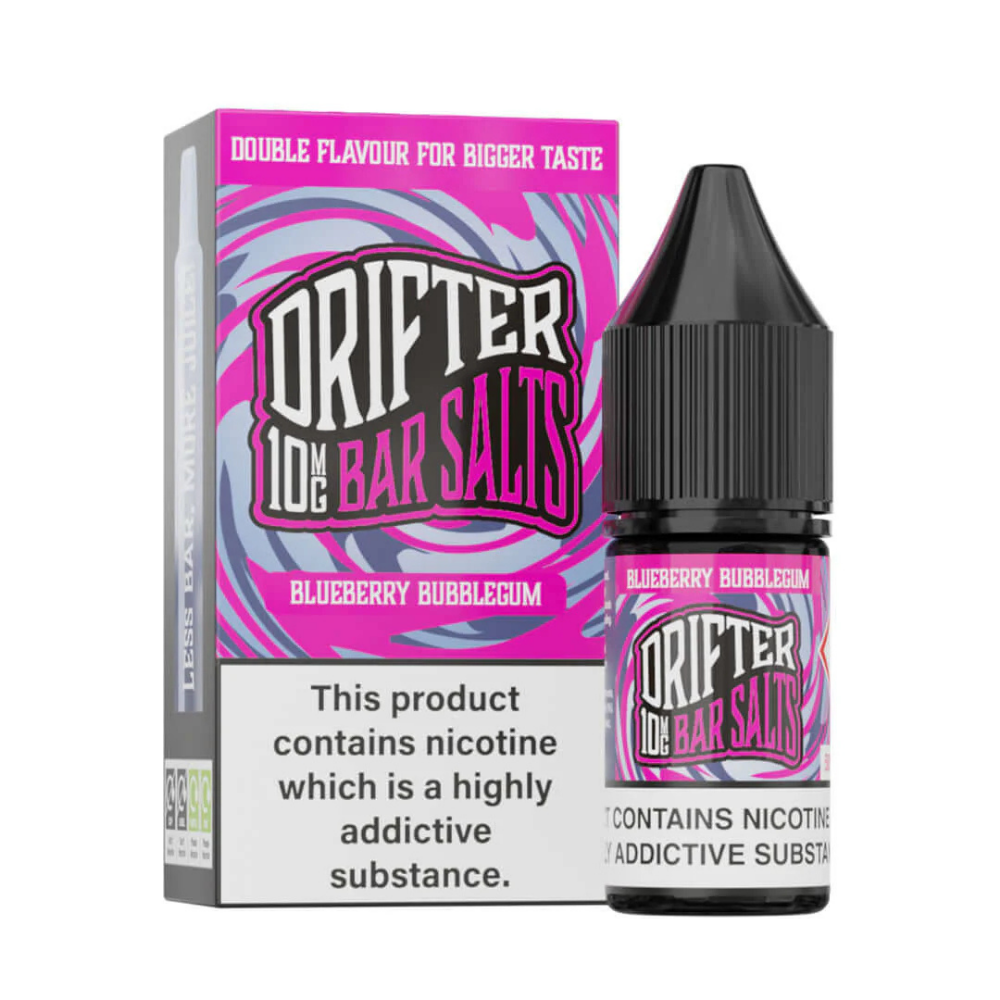 Drifter Bar Salt Nic Salt E Liquid Blueberry Bubblegum