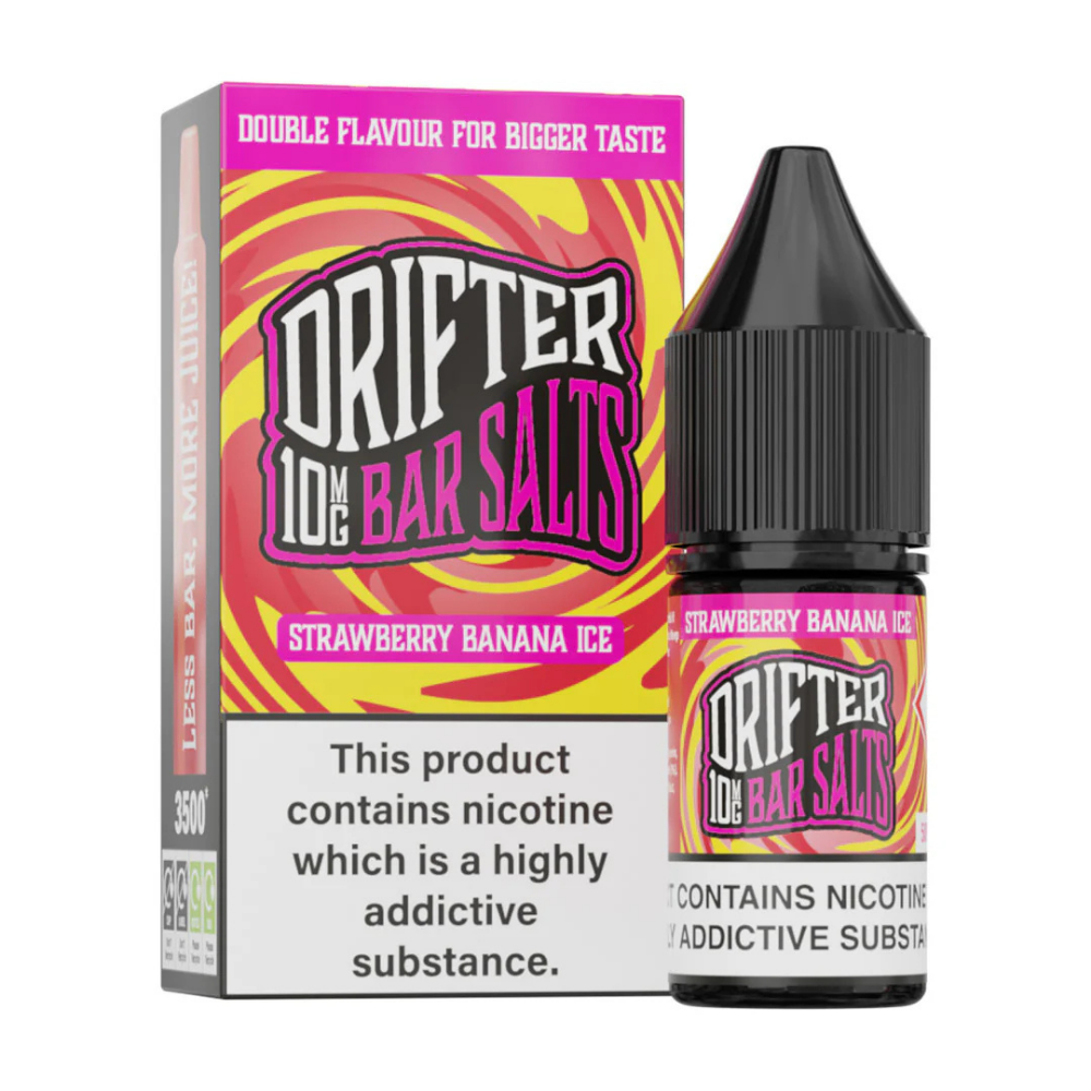 Drifter Bar Salt Nic Salt E Liquid Strawberry Banana Ice