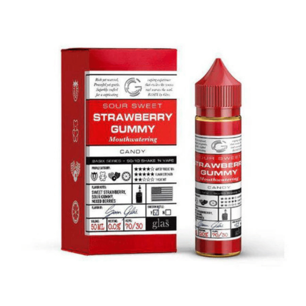 Glas Basix 50ml Shortfill E-Liquid Strawberry Gummy