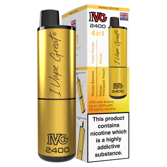 IVG 2400 Rechargeable Vape Mango Edition