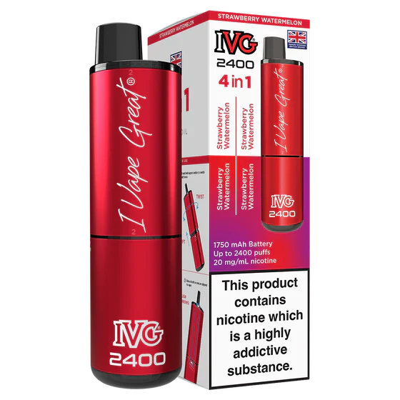 IVG 2400 Rechargeable Vape Strawberry Watermelon