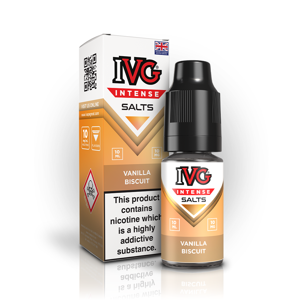 IVG Intense Nic Salt E Liquid Vanilla Biscuit