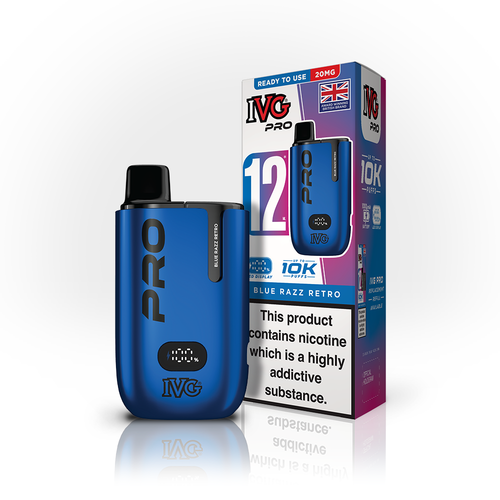 IVG PRO 12 Blue Razz Retro Starter Kit