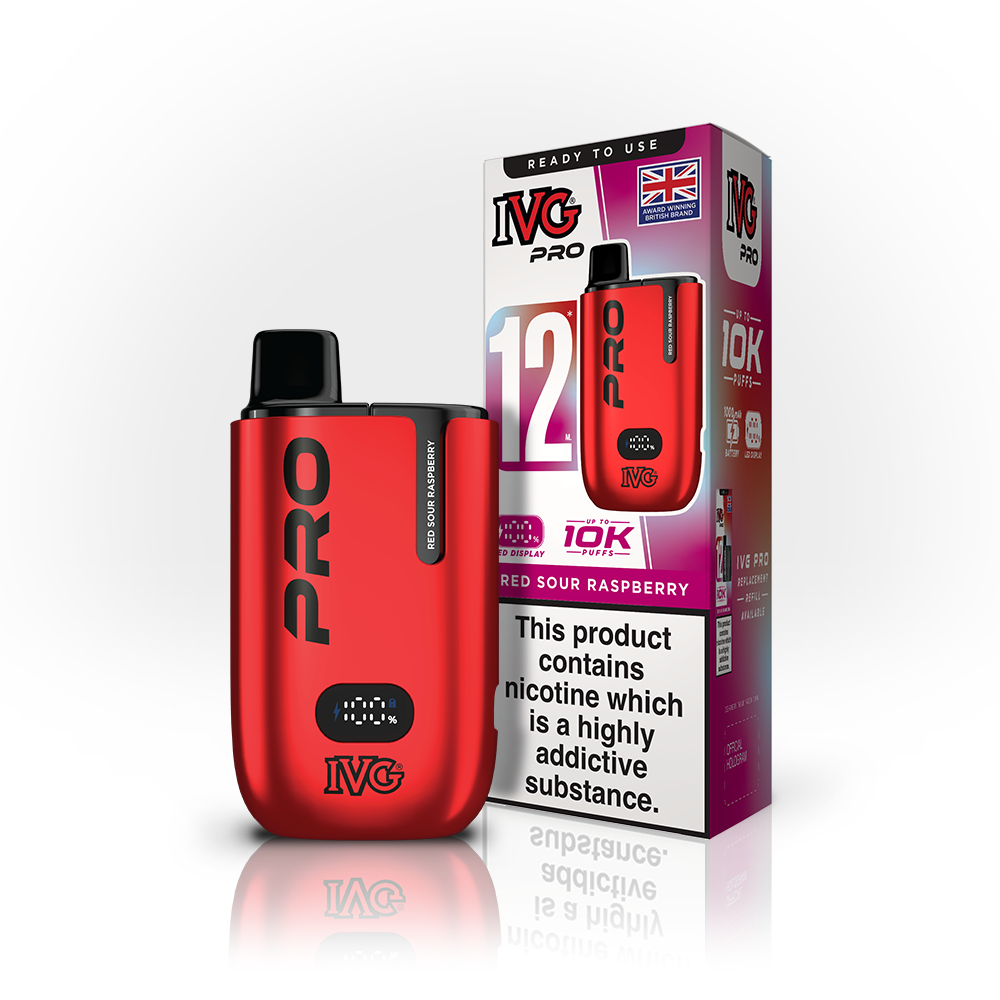IVG PRO 12 Red Sour Raspberry Starter Kit