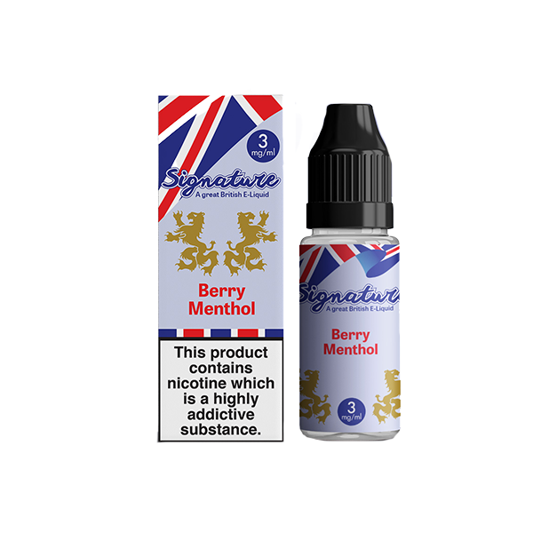 Signature Vapours Signature Berry Menthol E Liquid 10ml