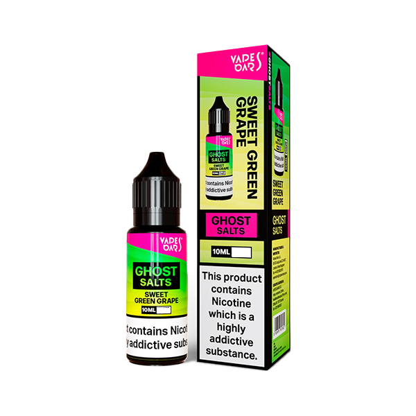 Vapes Bars Ghost Salts Sweet Green Grape E Liquid 10ml