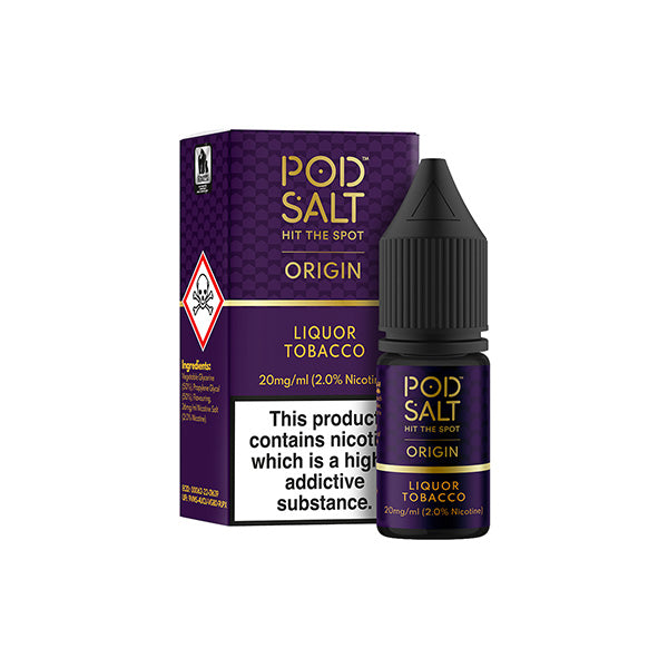 Pod Salt Origins Liquor Tobacco E Liquid 10ml