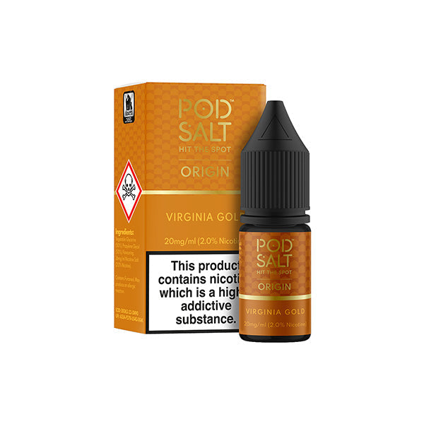 Pod Salt Origins Virginia Gold E Liquid 10ml
