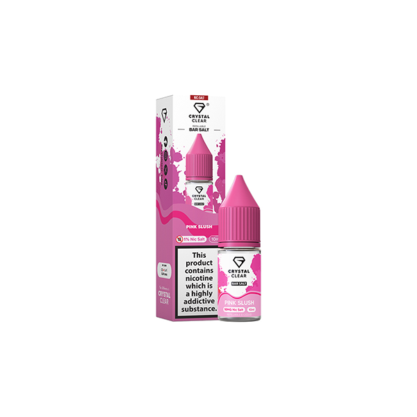 Crystal Clear Bar Salt Pink Slush E Liquid 10ml
