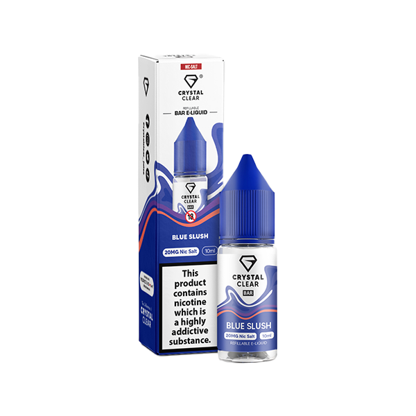 Crystal Clear Bar Salt Blue Slush E Liquid 10ml