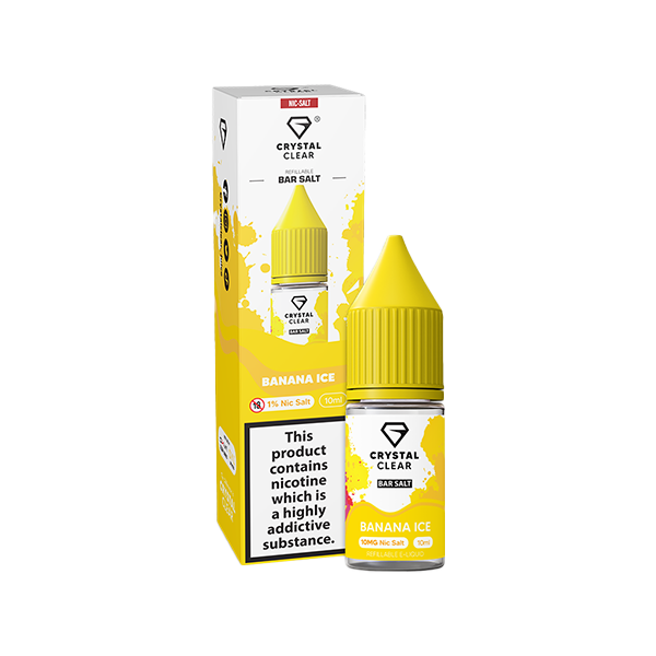 Crystal Clear Bar Salt Banana Ice E Liquid 10ml