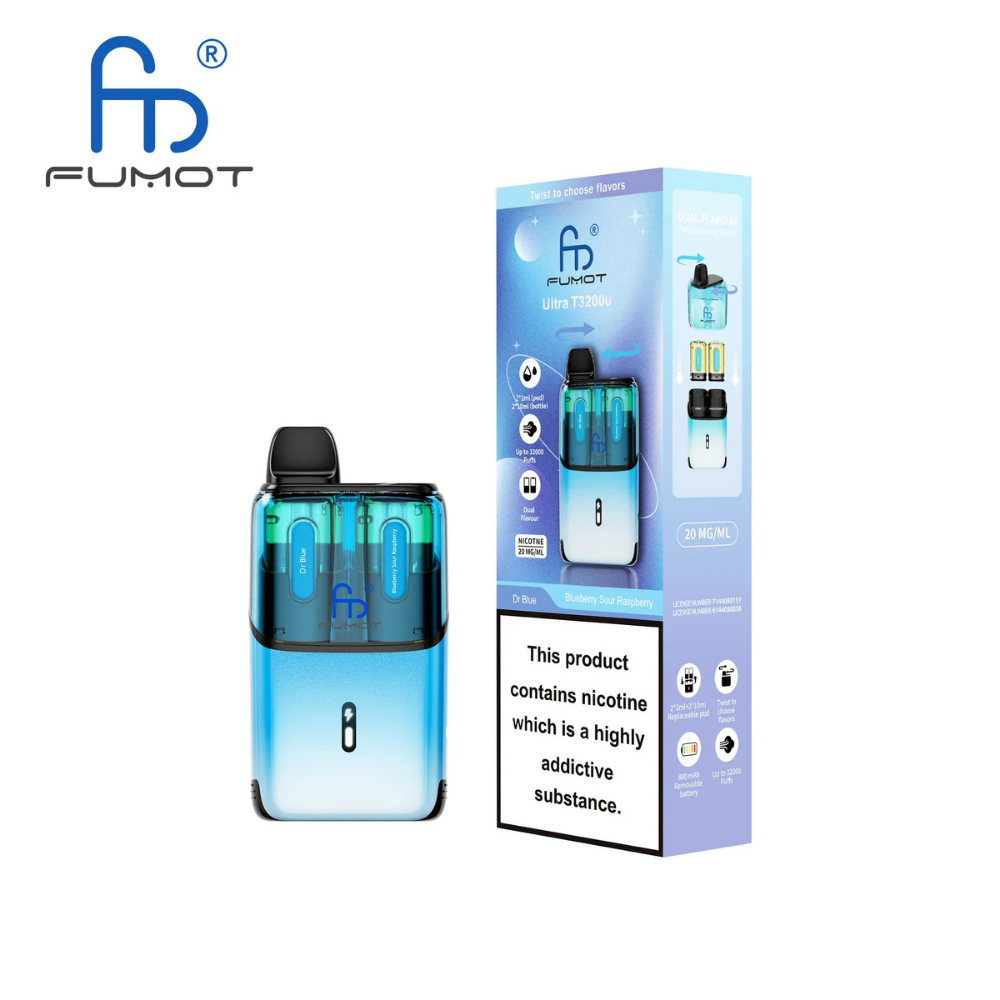 RandM Fumot T32000 Ultra Prefilled Pod Kit Dr Blue / Blueberry Sour Raspberry