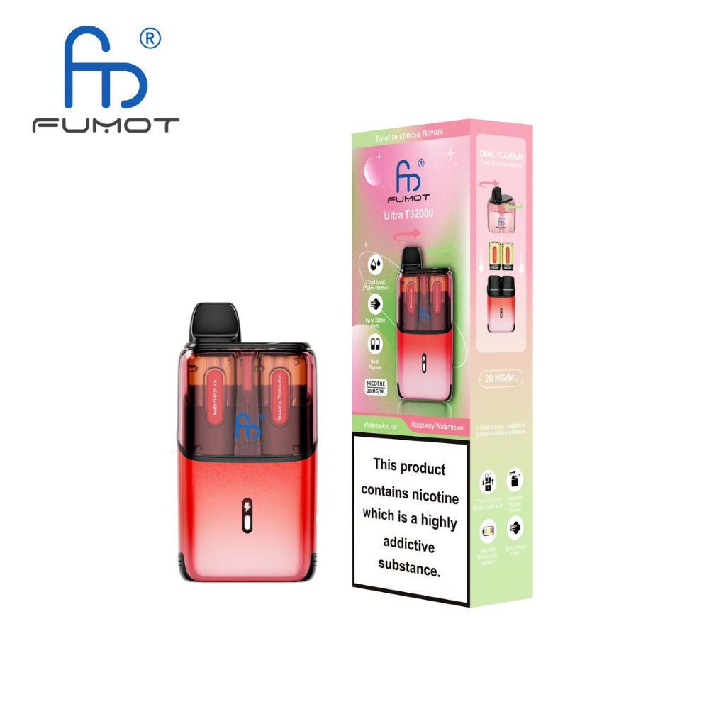 RandM Fumot T32000 Ultra Prefilled Pod Kit Watermelon Ice / Raspberry Watermelon
