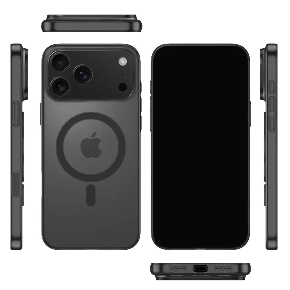 Luxury Ultra Thin Magnetic Translucent Matte Case For iPhone 17 16 15 14 13 12 Pro Max Plus 17 Air For Magsafe Clear Back Cover