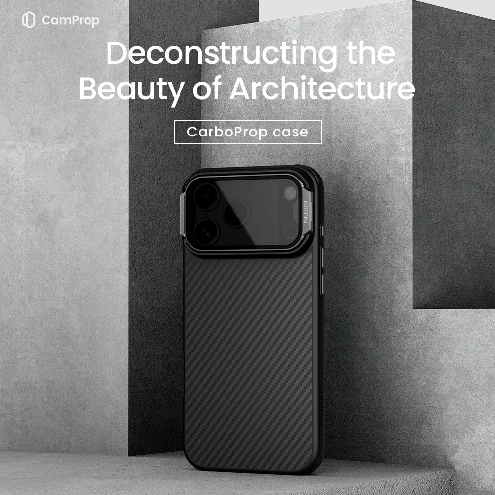 Nillkin For iPhone 17 Pro Max case Magnetic CarboProp Adapt Lens High quality Camera Back Cover Protection For iPhone 17 Pro