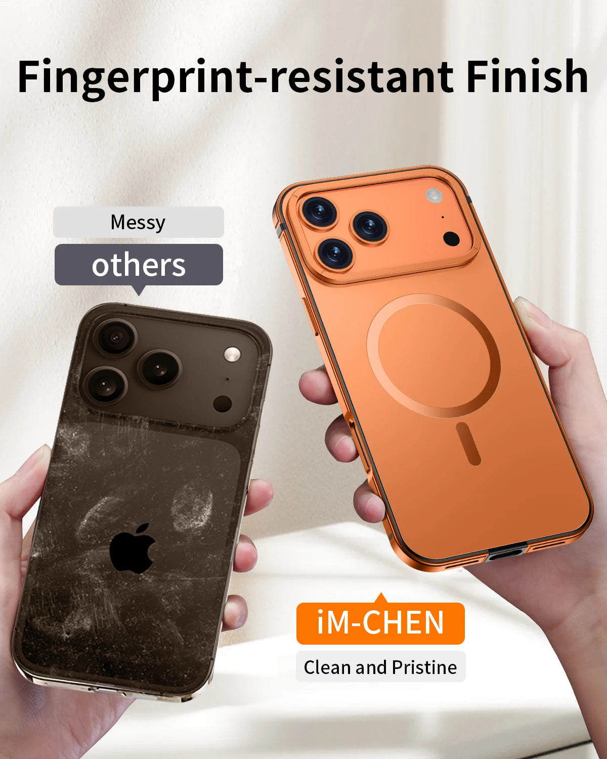 High Quality Suitable Magsafe Case for IPhone 17Pro Max Alloy Frame Heavy Protection Phone Case