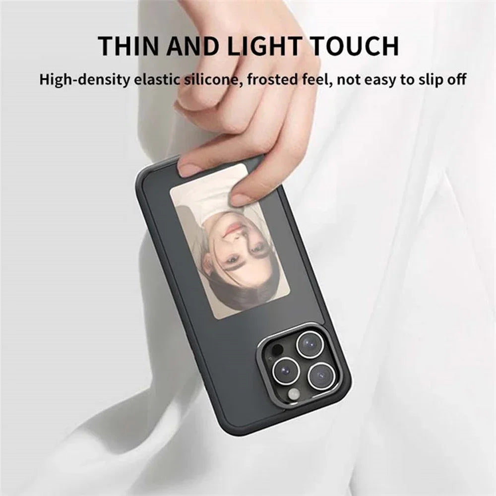 DIY E-Ink Screen NFC Function Phone Case Four Color Display Wireless Transmission 3.7-inch Screen For iphone 11/12/13/14/15/16
