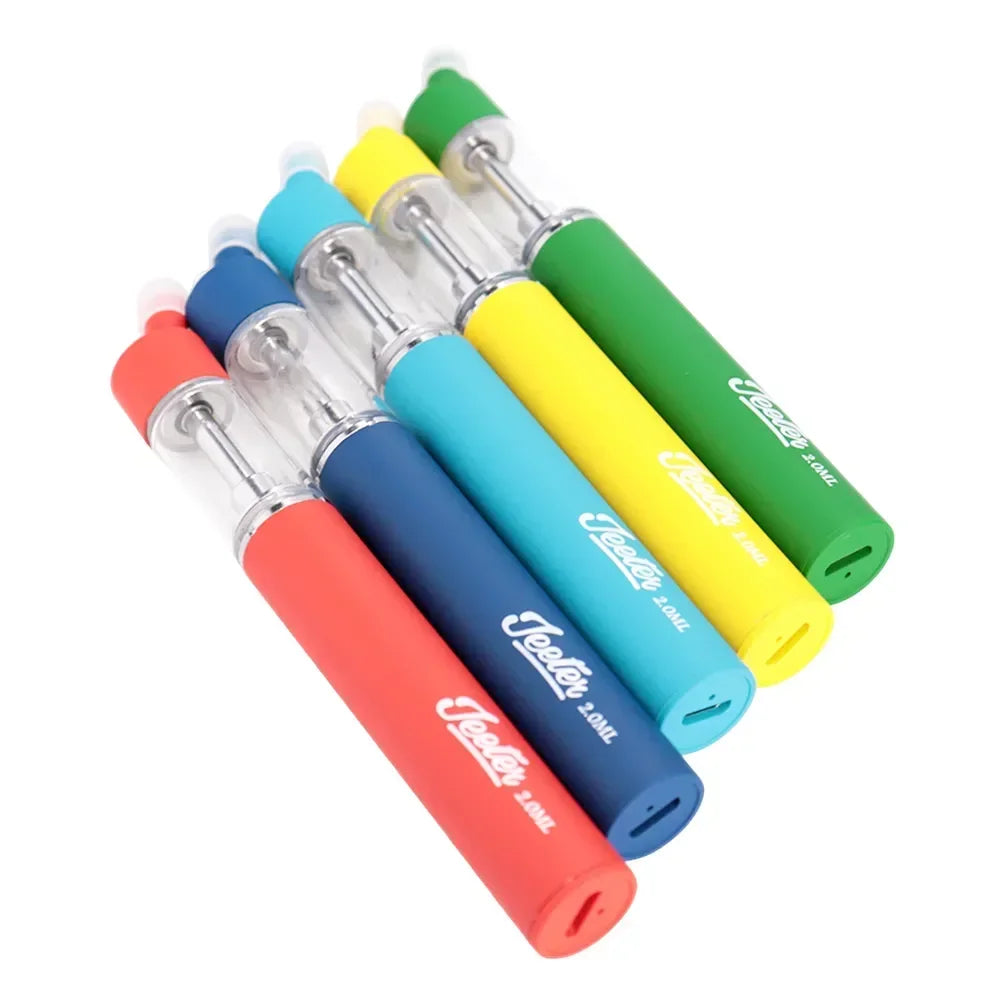 Rechargeable 650mAh Battery Vape Pen Electronic Cigarettes Device 2.0ml Empty Pod Ceramic Coil Thick Oil Vaporizer with Packing