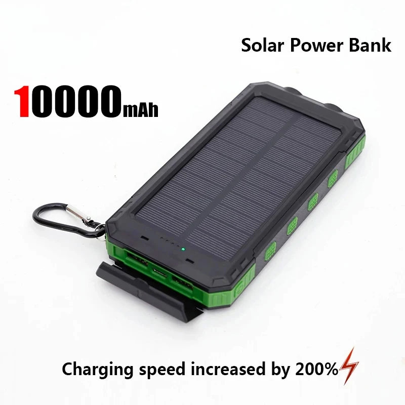 ONEPLUS 50000mAh Solar Power Bank Portable Charging Poverbank External Battery Charger Strong Light LDE Light for iphone Samsung