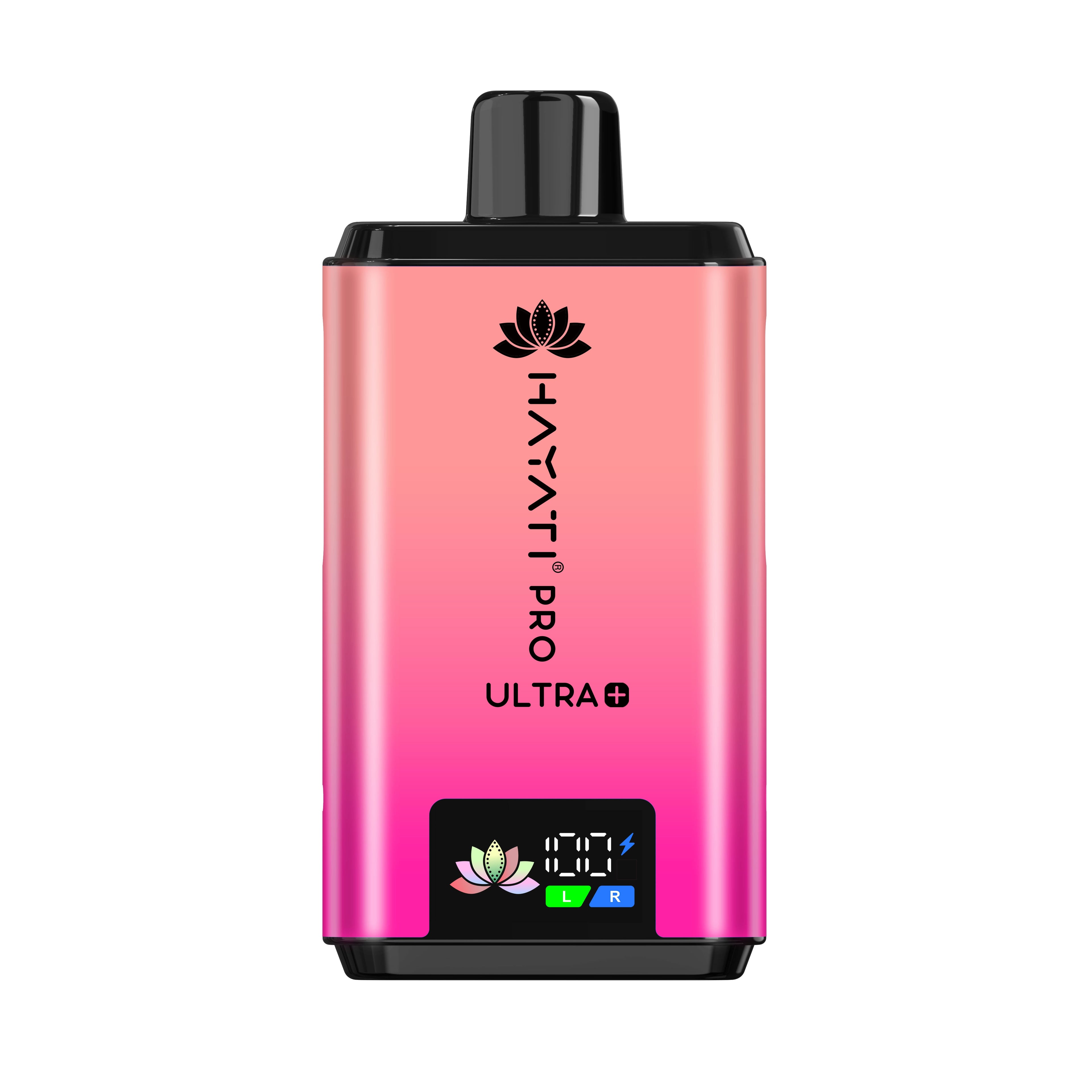 Hayati Pro Ultra Plus 25k Puffs Vape Kit Strawberry Cranberry Cherry and Cherry