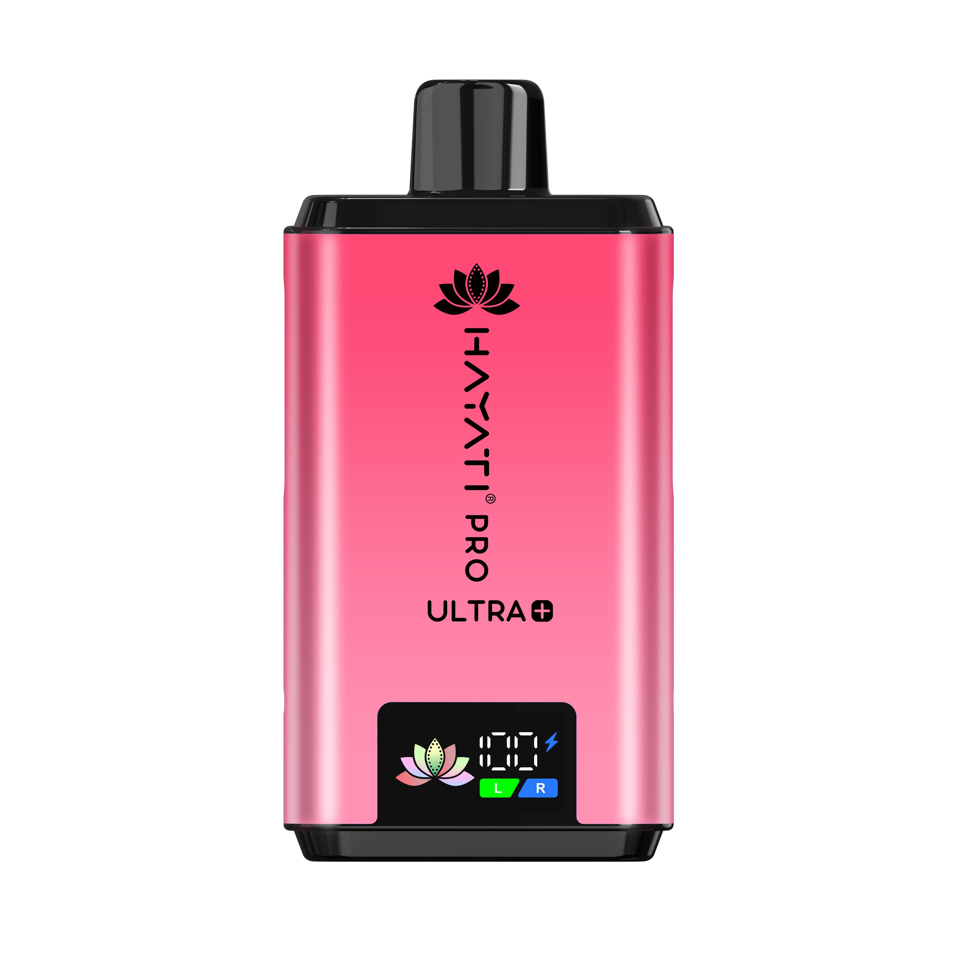 Hayati Pro Ultra Plus 25k Puffs Vape Kit Strawberry Grapefruit and Strawberry Dragonfruit