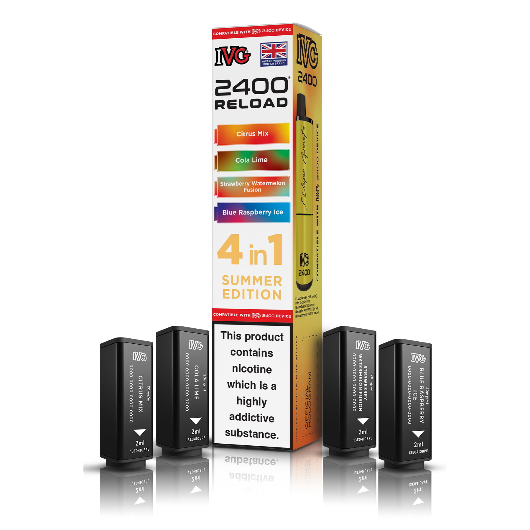 IVG 2400 4 In 1 Summer Edition Reload Pods